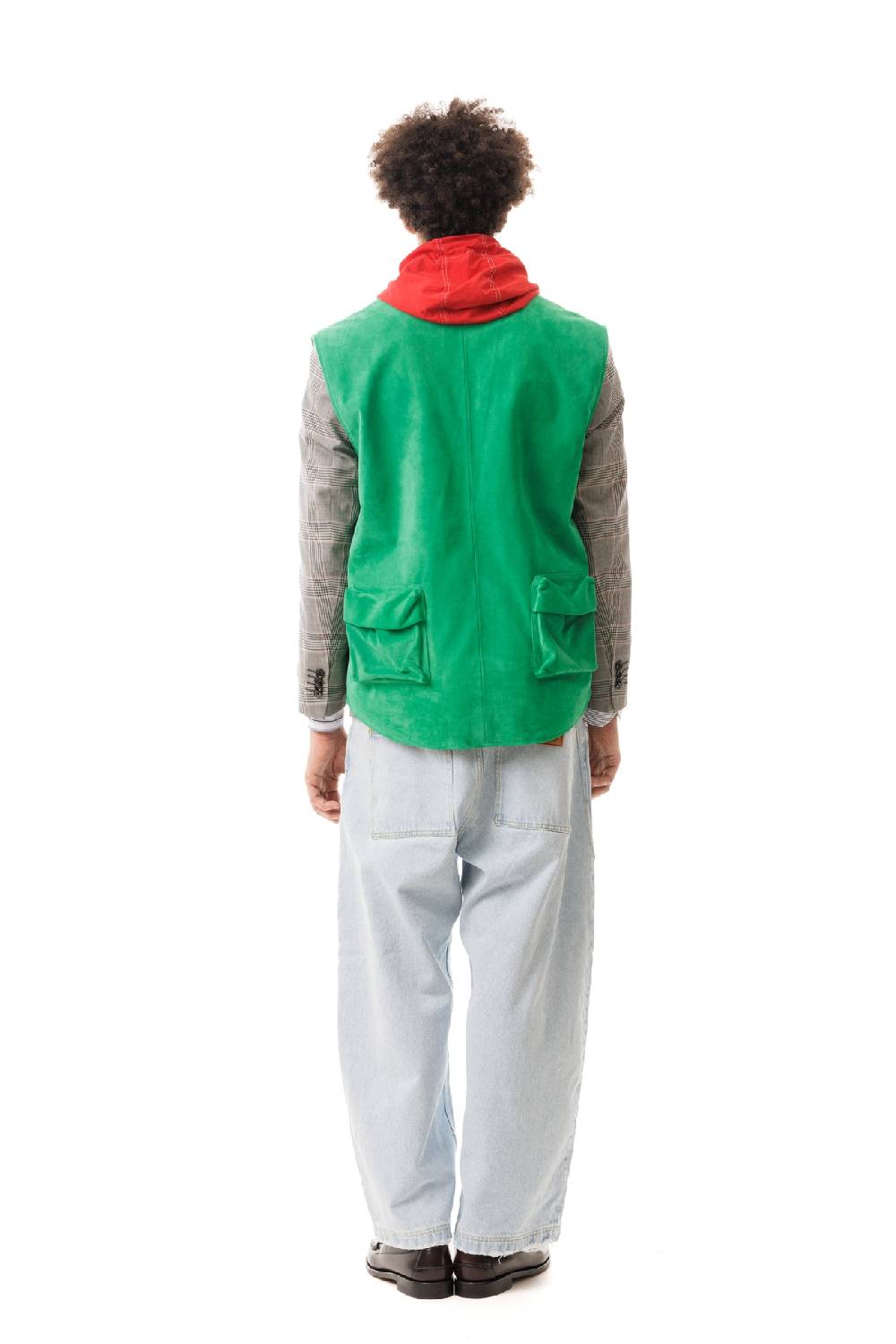 Lc23 Multipocket Suede Vest Green Hotsell
