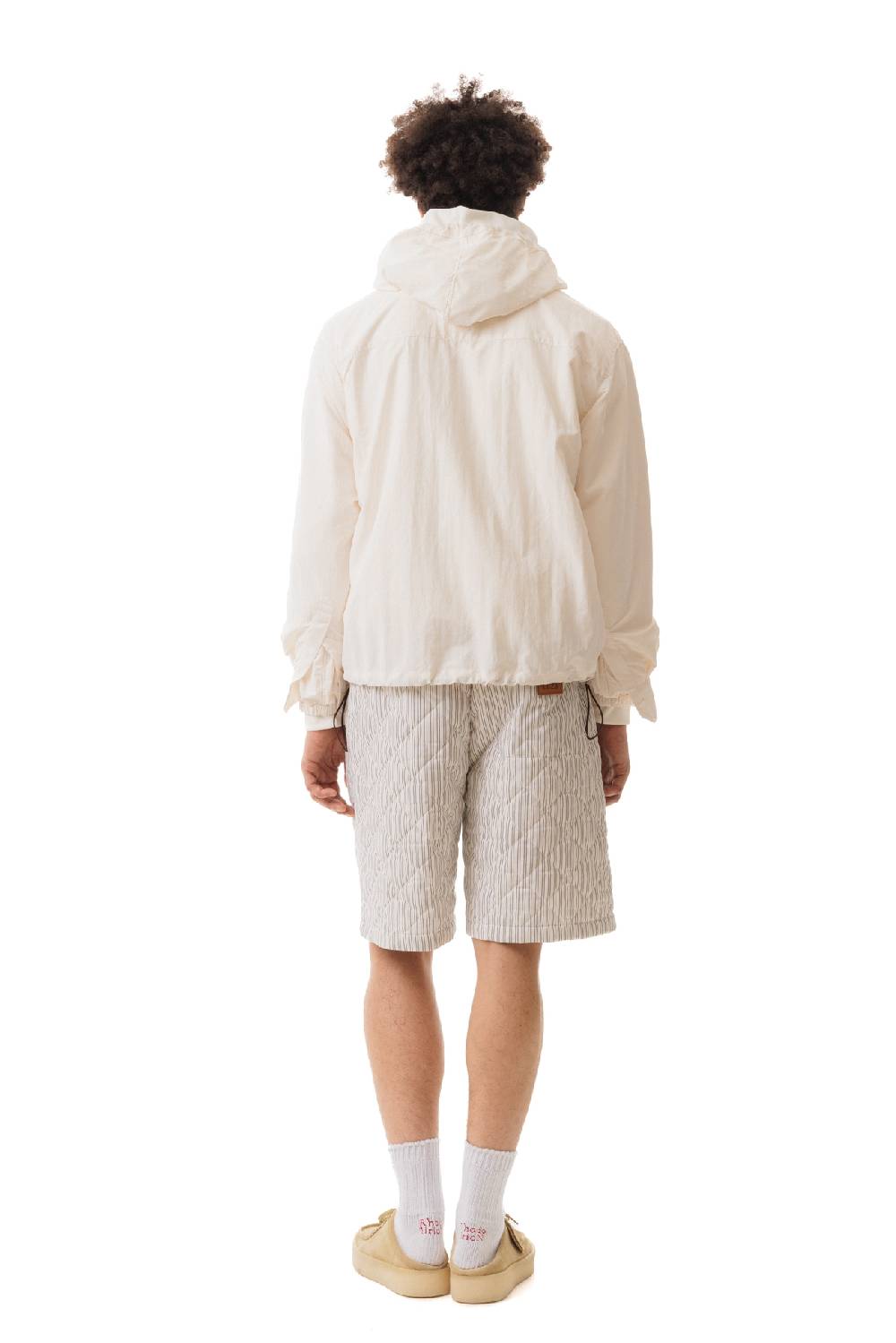 Lc23 Nylon Shirt Cream-Brown In Vendita