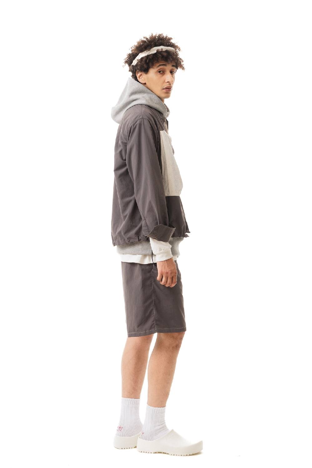 Lc23 Nylon Shirt Grey-Cream Vendita Economica