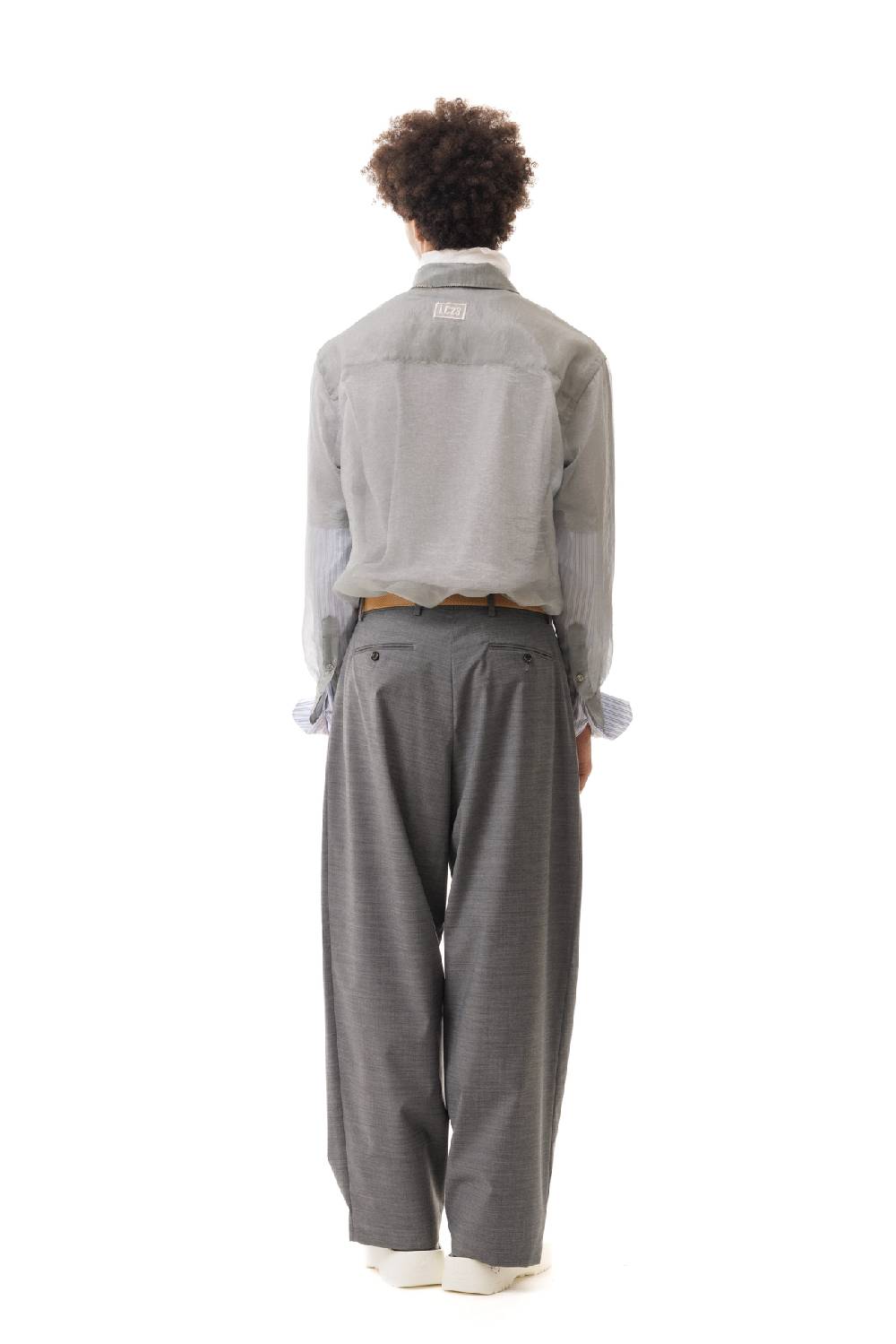Lc23 Organza Nylon Shirt Grey I Più Venduti