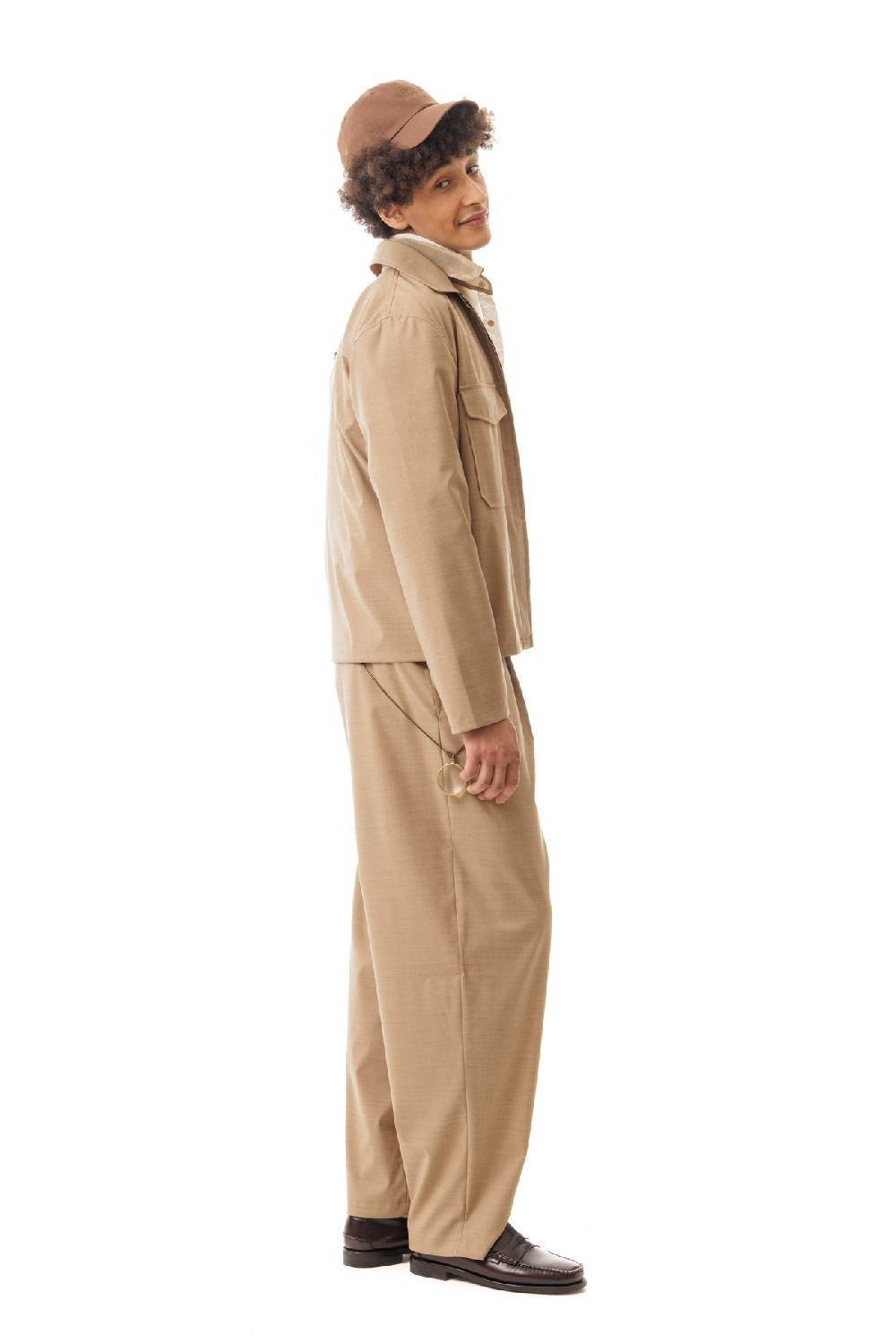 Lc23 Nylon-Wool Overshirt Camel Moda