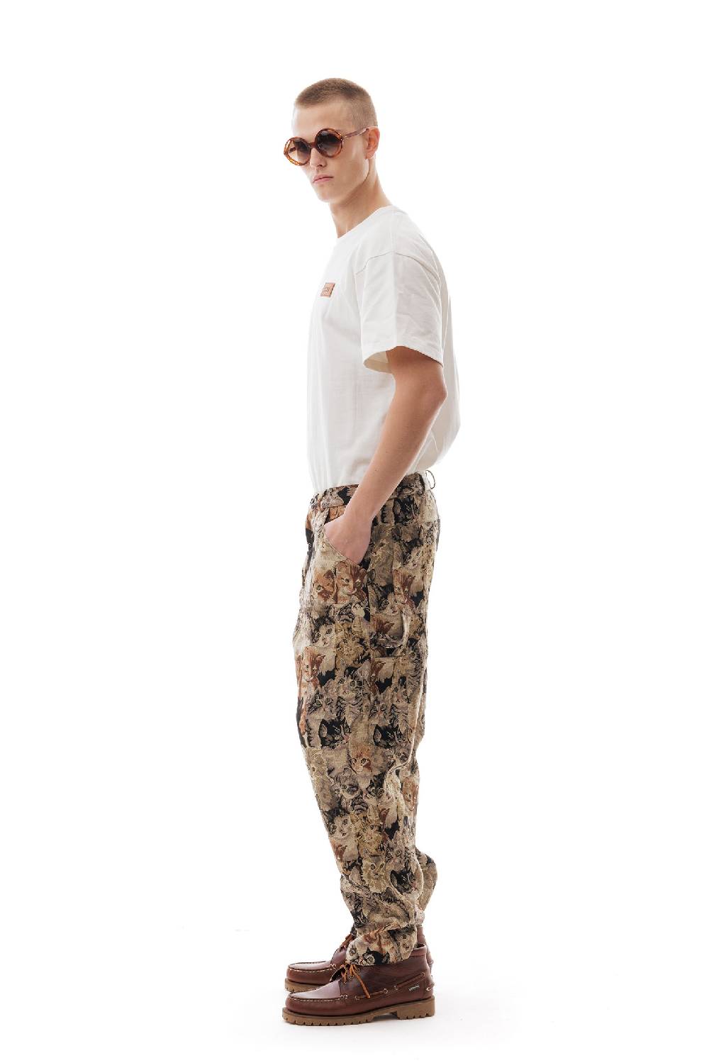 Lc23 Work Tapestry Cats Trousers Spedizione Gratuita