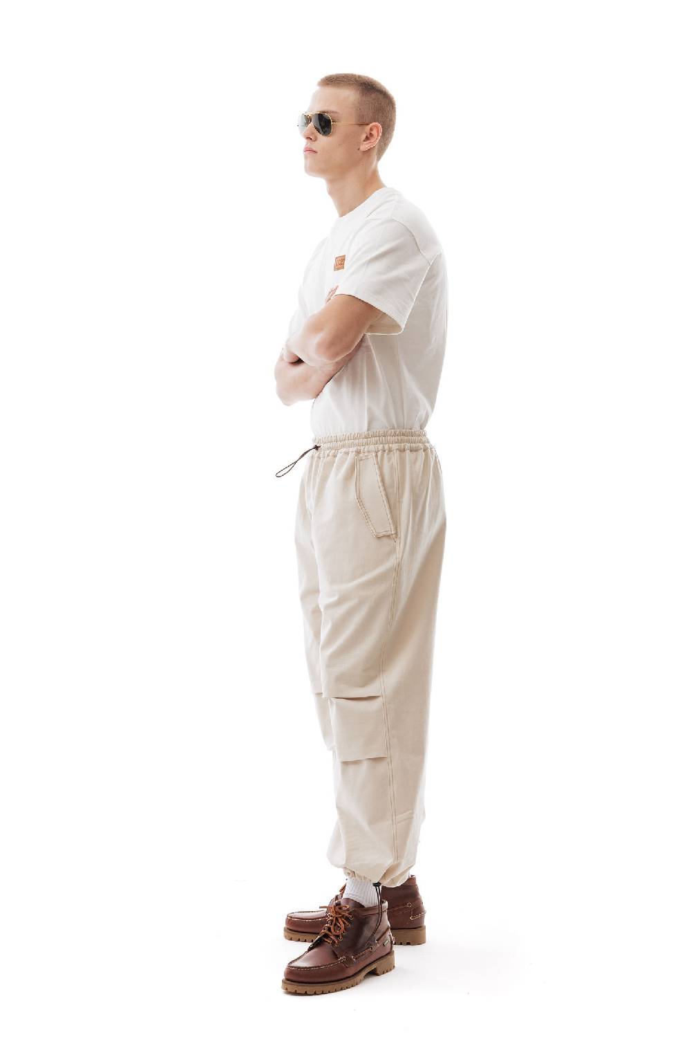 Lc23 Paracadute Pants Cream Qualità Garantita