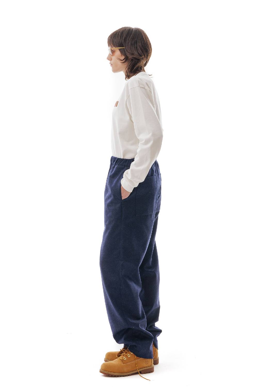 Lc23 WR Wool Pants Navy Consegna Veloce
