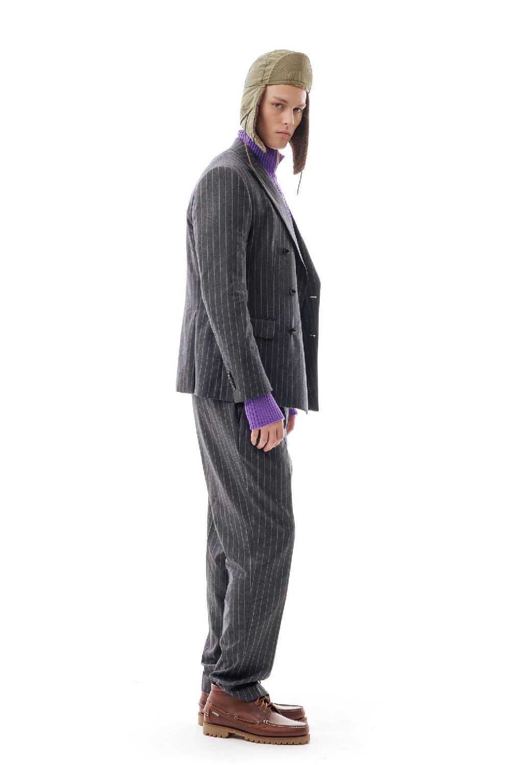 Lc23 Gessato Grey Blazer Promozione Limitata