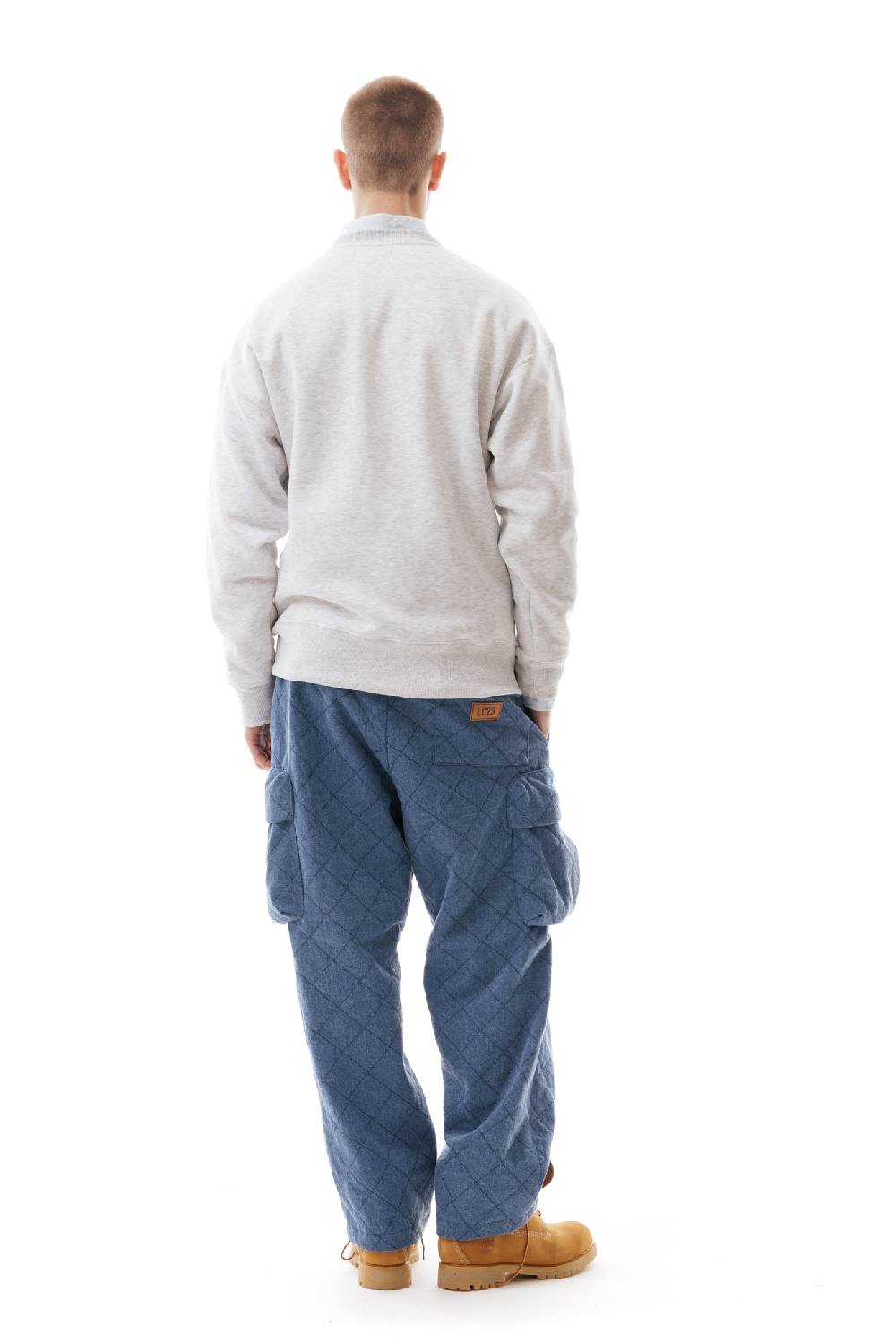 Lc23 Embroidered Sweatshirt Grey Presa
