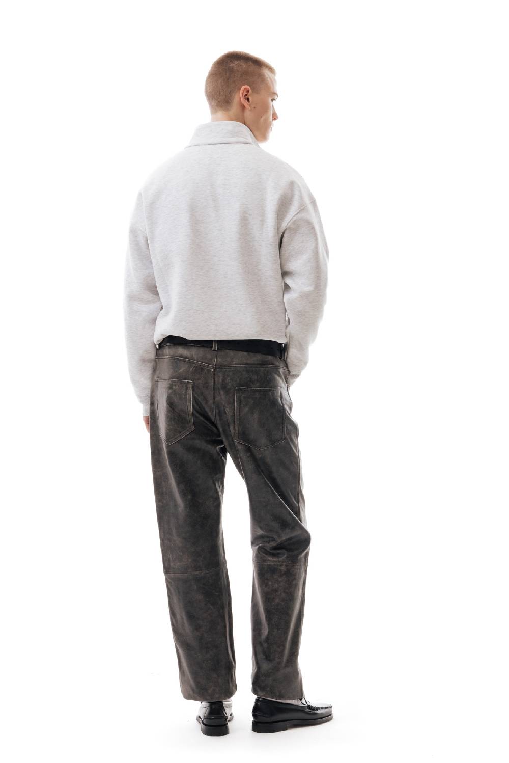 Lc23 Basic Half Zip Sweater Grey Sconto