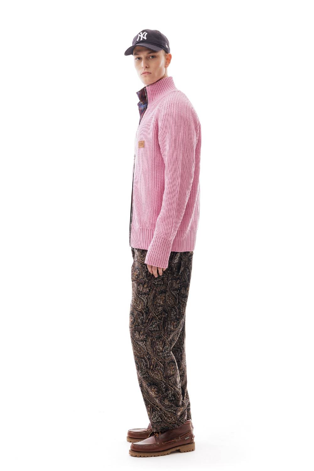 Lc23 English Knit Zip Sweater Pink Online