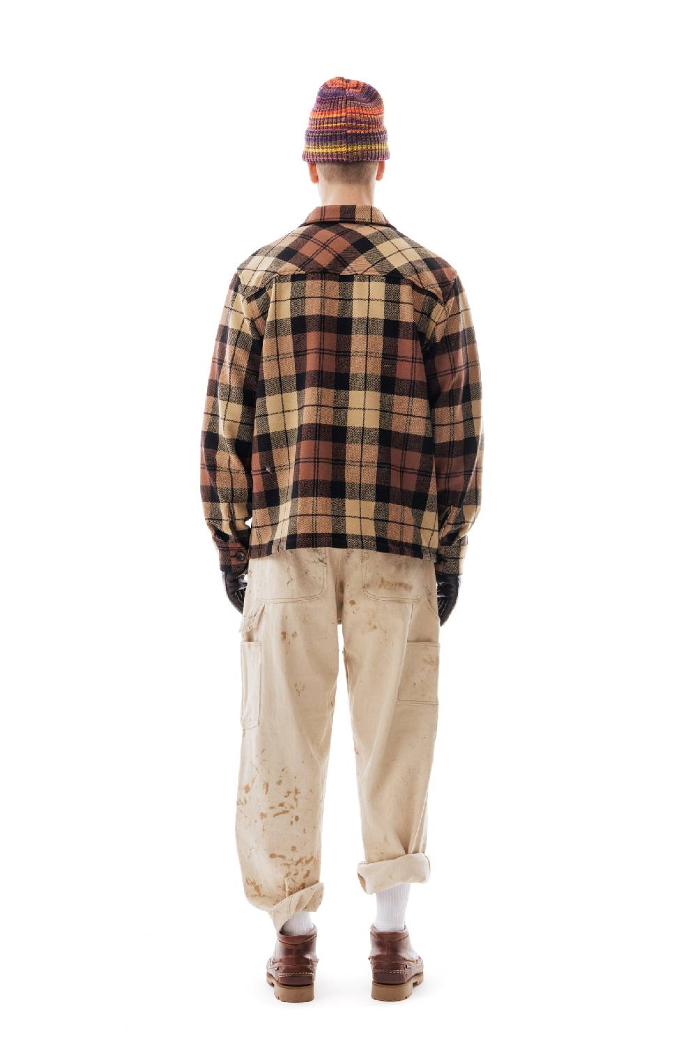 Lc23 Shetland Check Overshirt Beige/Black Negozio