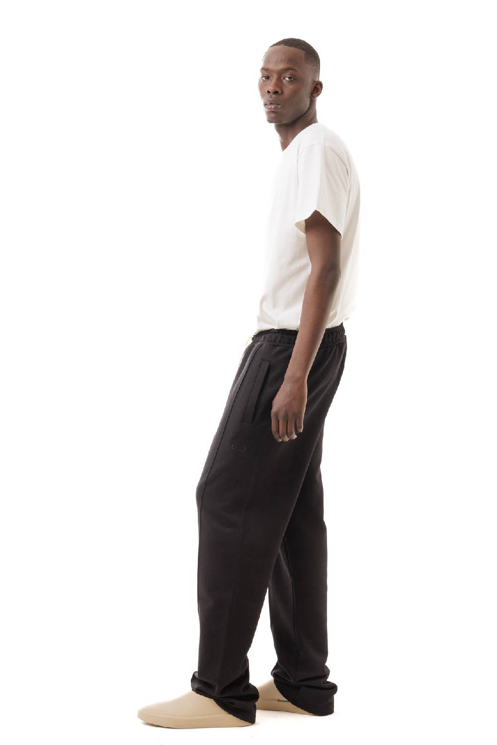 Lc23 Basic Fleece Trousers Black Spedizione Gratuita