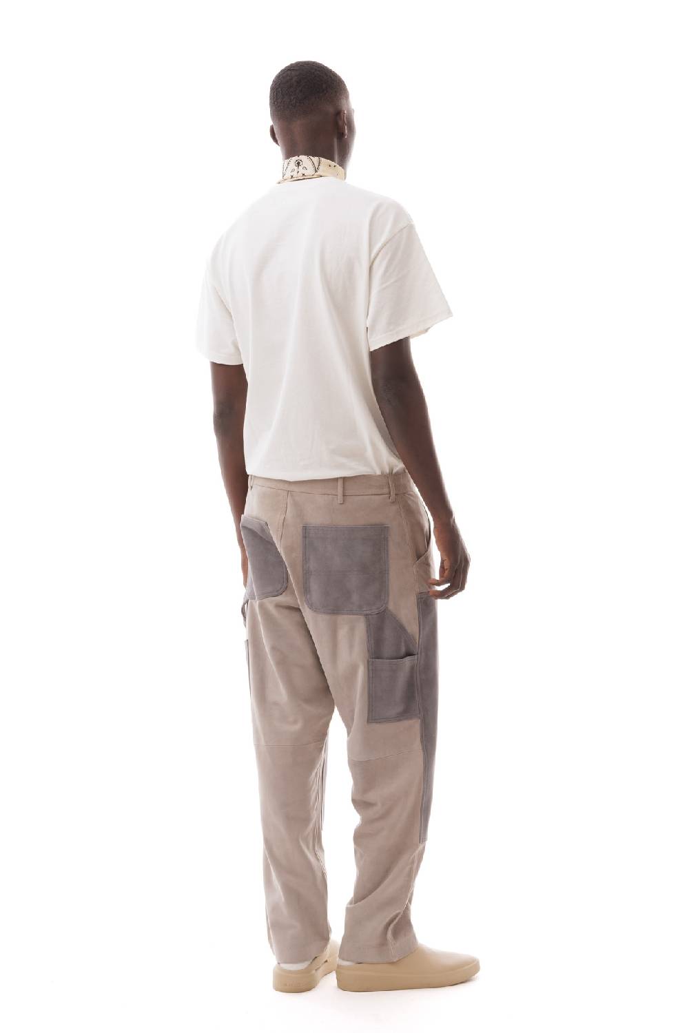 Lc23 Suede Work Trousers Grey Promozione Limitata