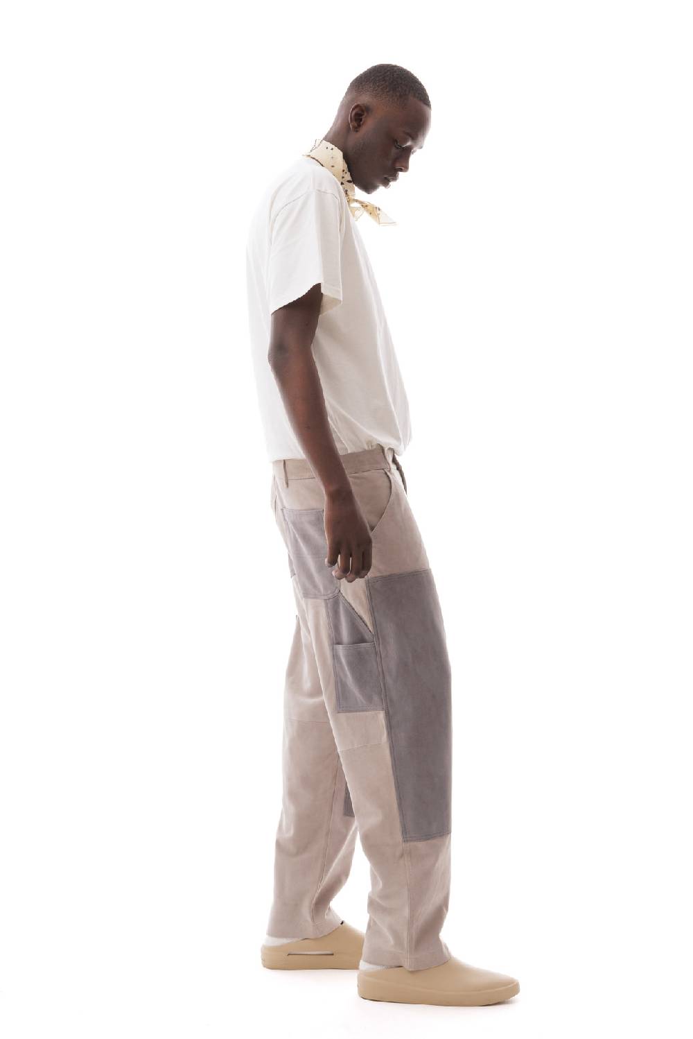 Lc23 Suede Work Trousers Grey Promozione Limitata