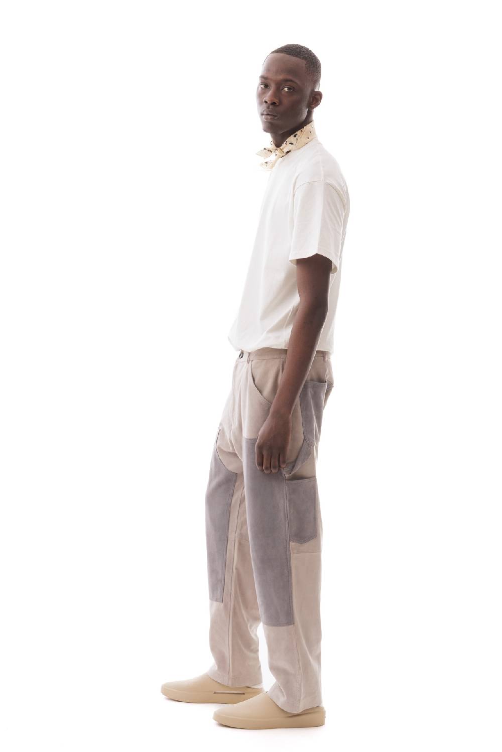 Lc23 Suede Work Trousers Grey Promozione Limitata