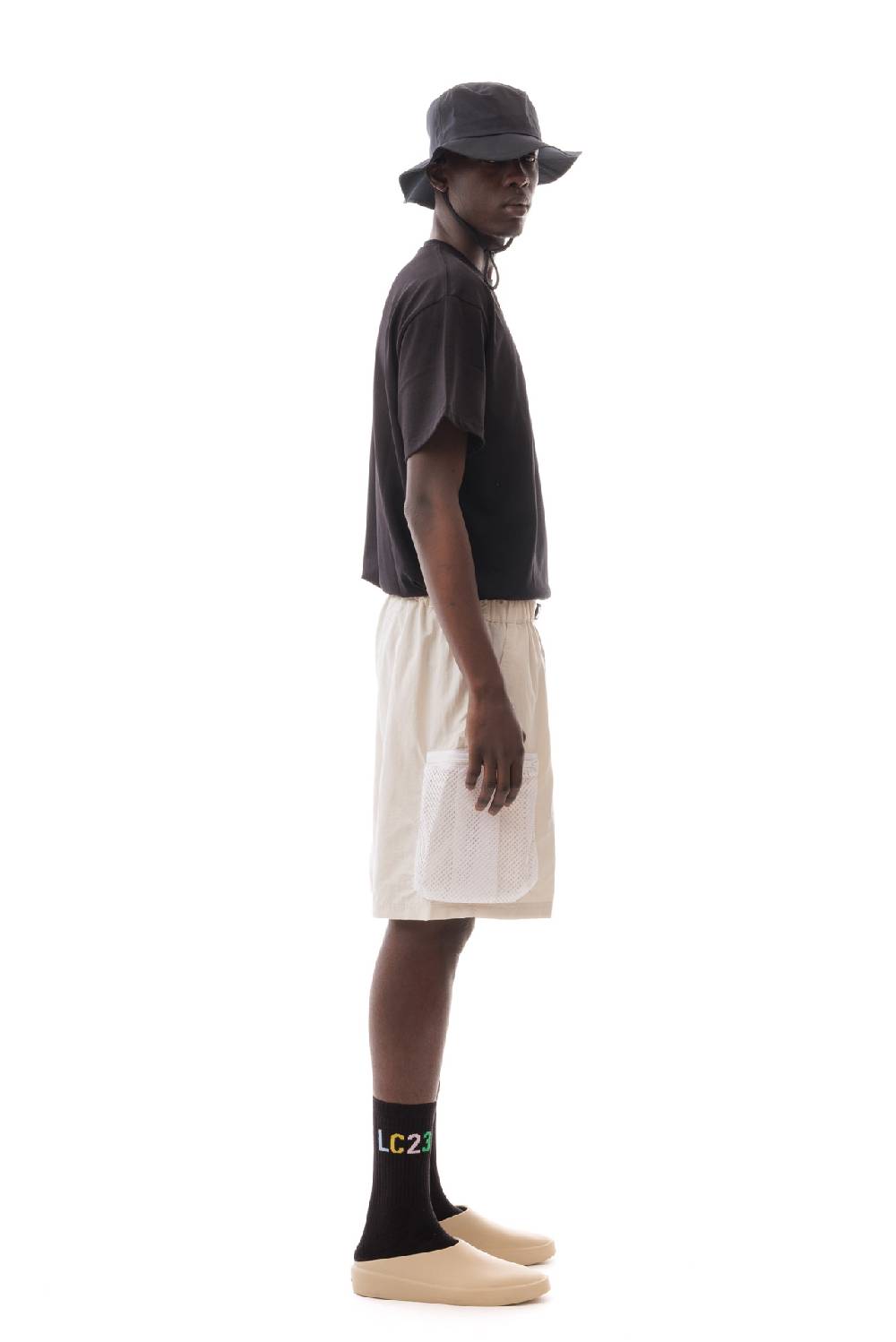 Lc23 Nylon Cargo Shorts White Shopping Online