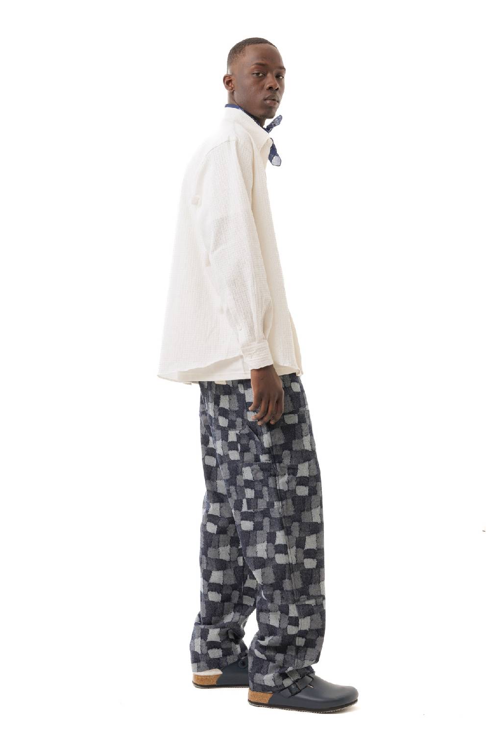 Lc23 Seersucker Shirt Cream Sconto