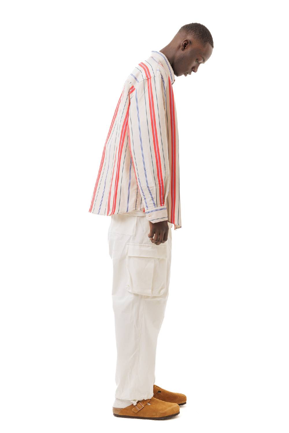Lc23 Stripes Beige-Red Shirt Economico