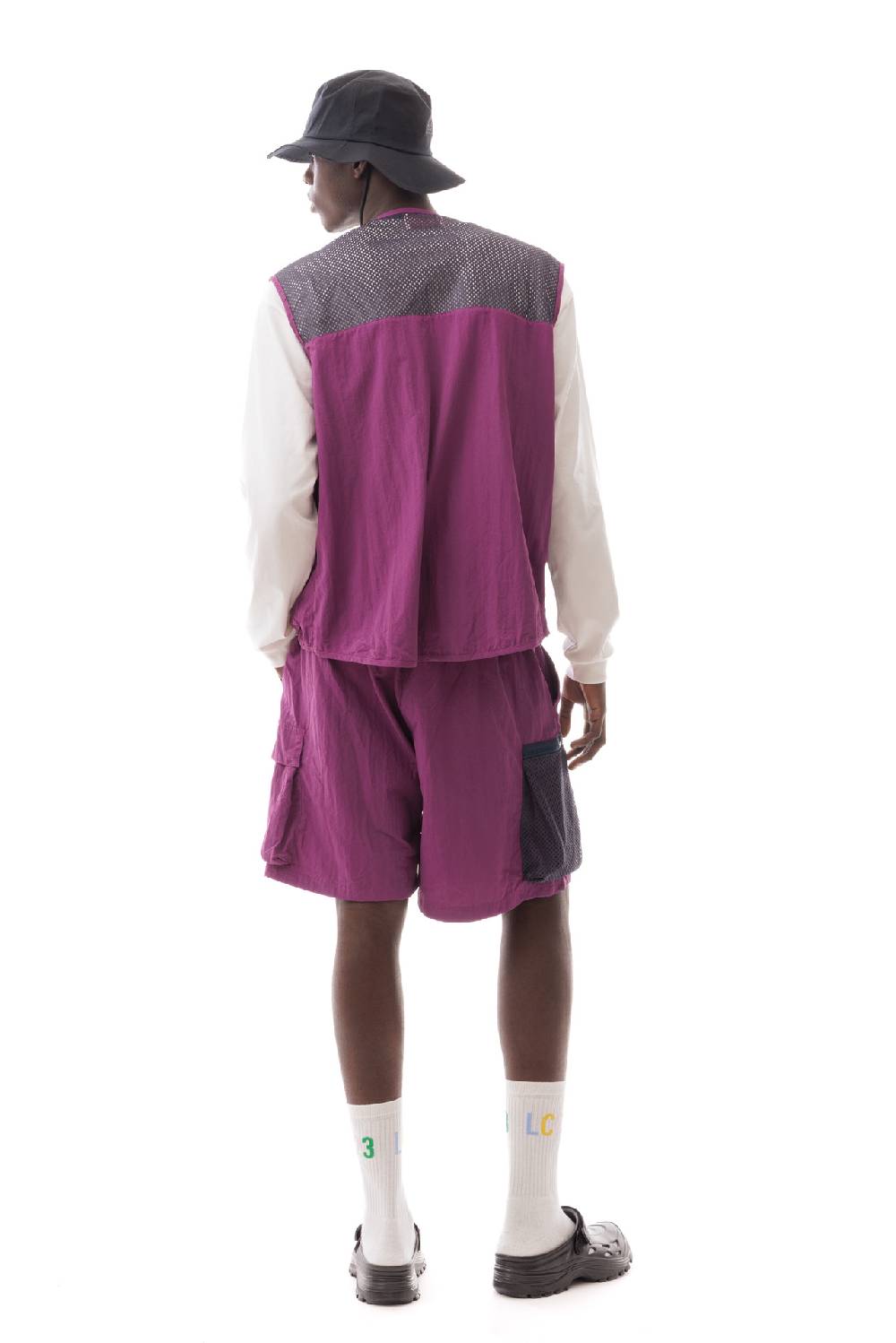 Lc23 Nylon Multipocket Vest Violet Offerte