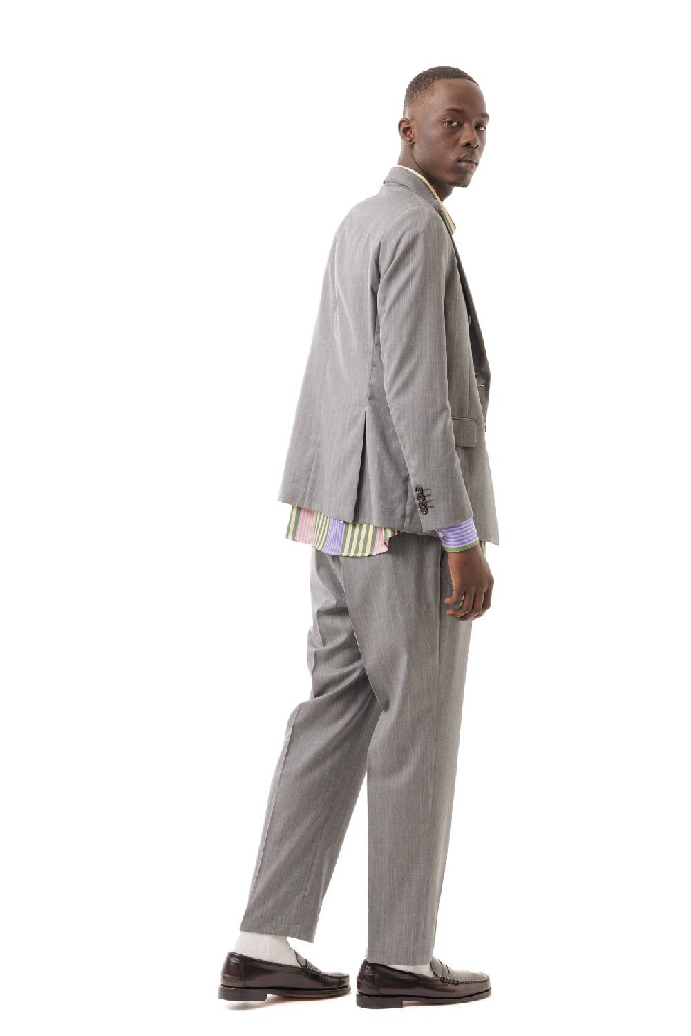 Lc23 Gessato Grey Blazer Hotsell
