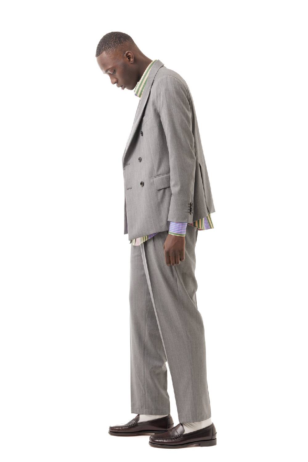 Lc23 Gessato Grey Blazer Hotsell