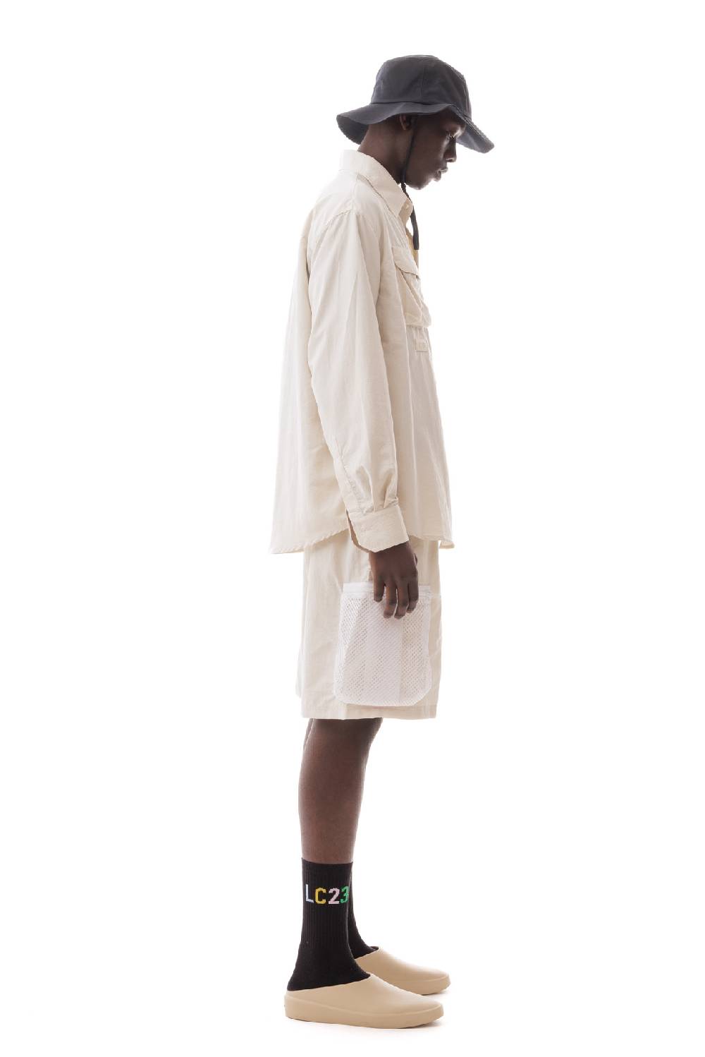 Lc23 Multipocket Nylon Shirt White 2025