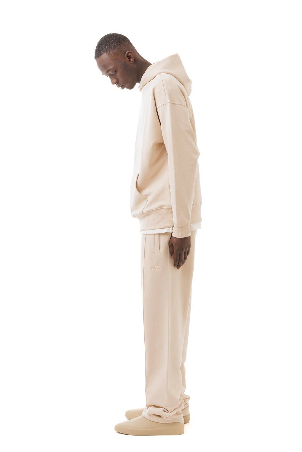 Lc23 Basic Hoodie Beige Promozione Limitata
