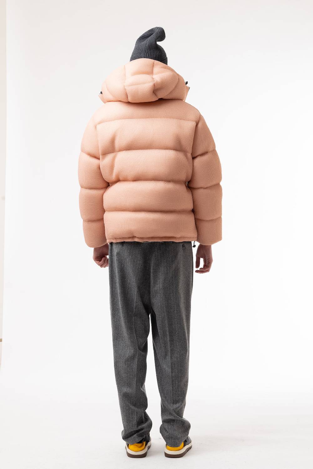Lc23 Mesh Down Jacket Pink Negozio