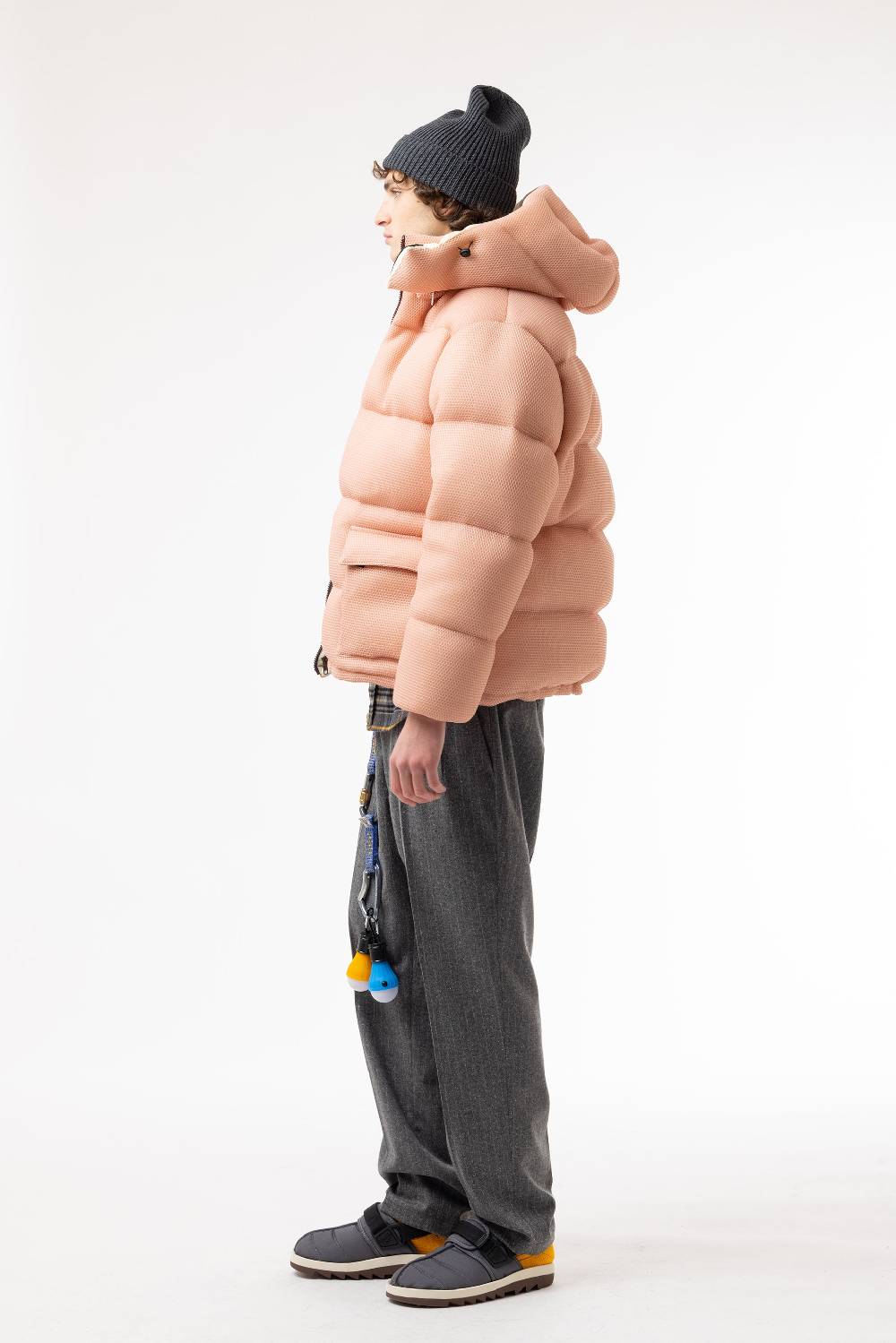 Lc23 Mesh Down Jacket Pink Negozio