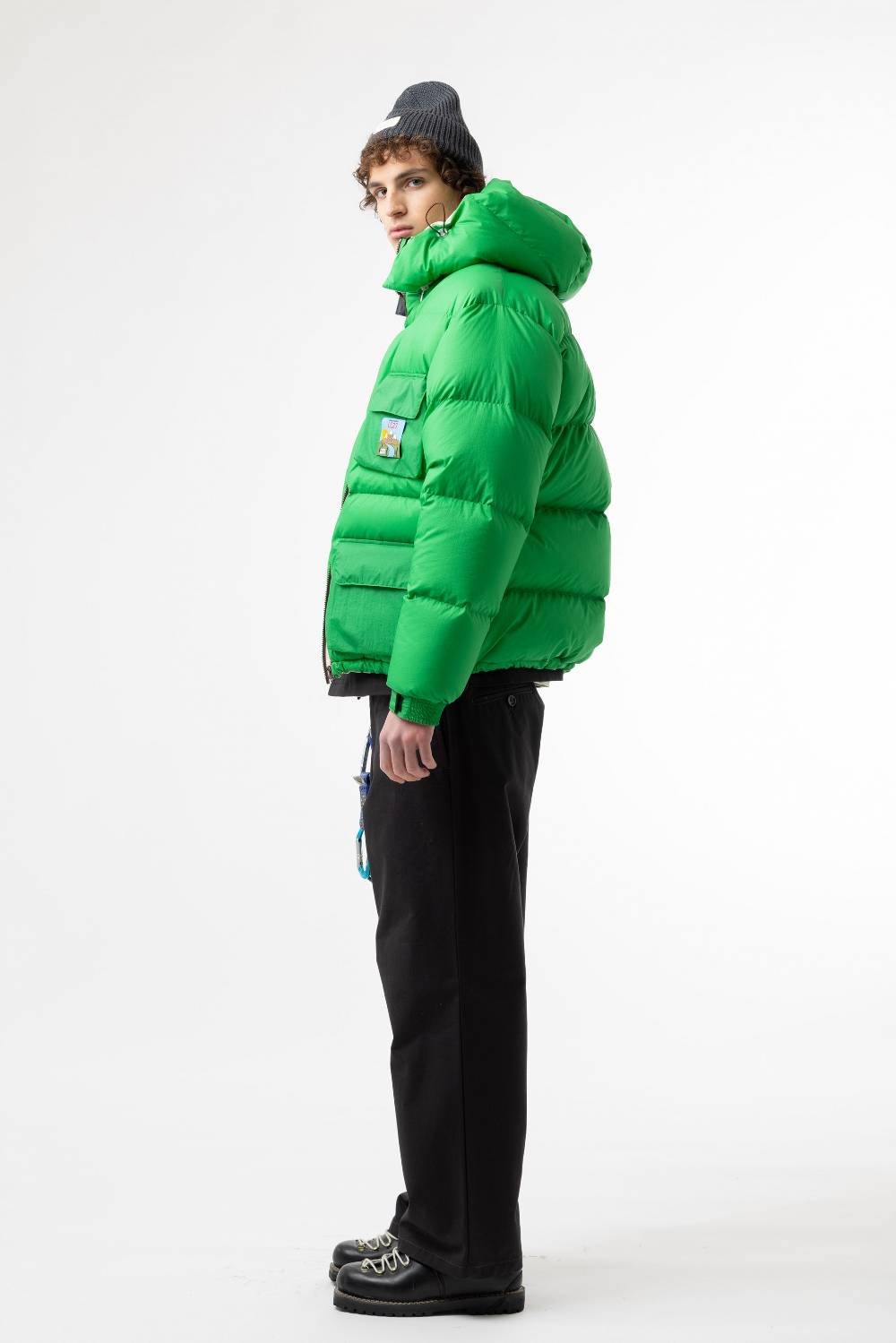 Lc23 Multipocket Down Jacket Green In Saldo