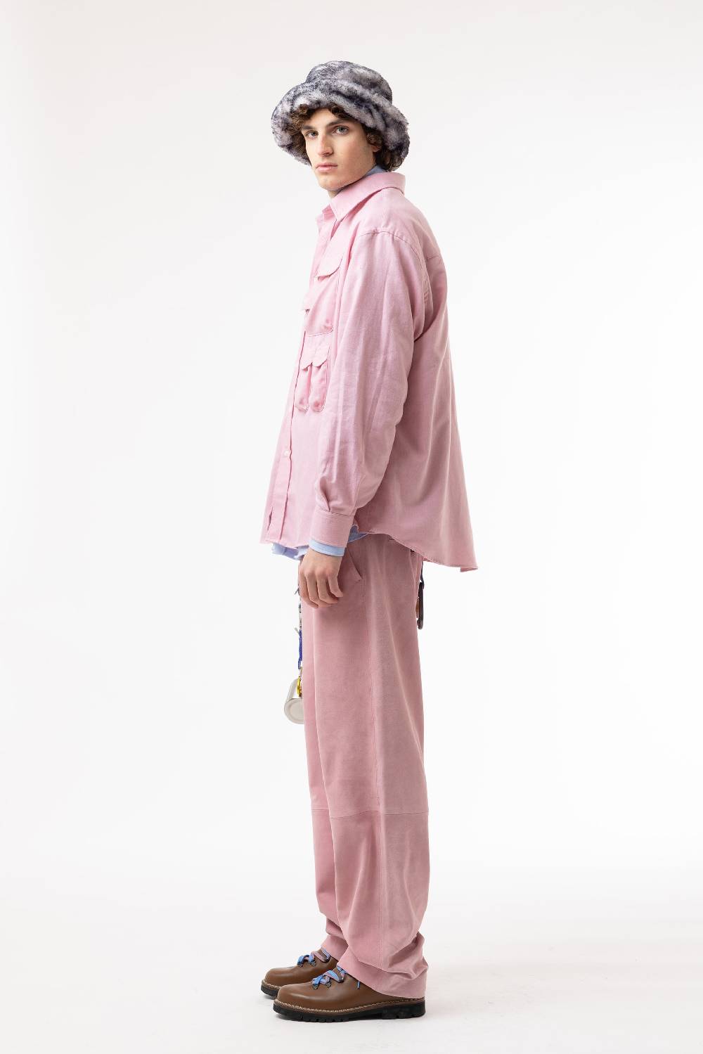 Lc23 Flannel Multipocket Shirt Pink Promozione