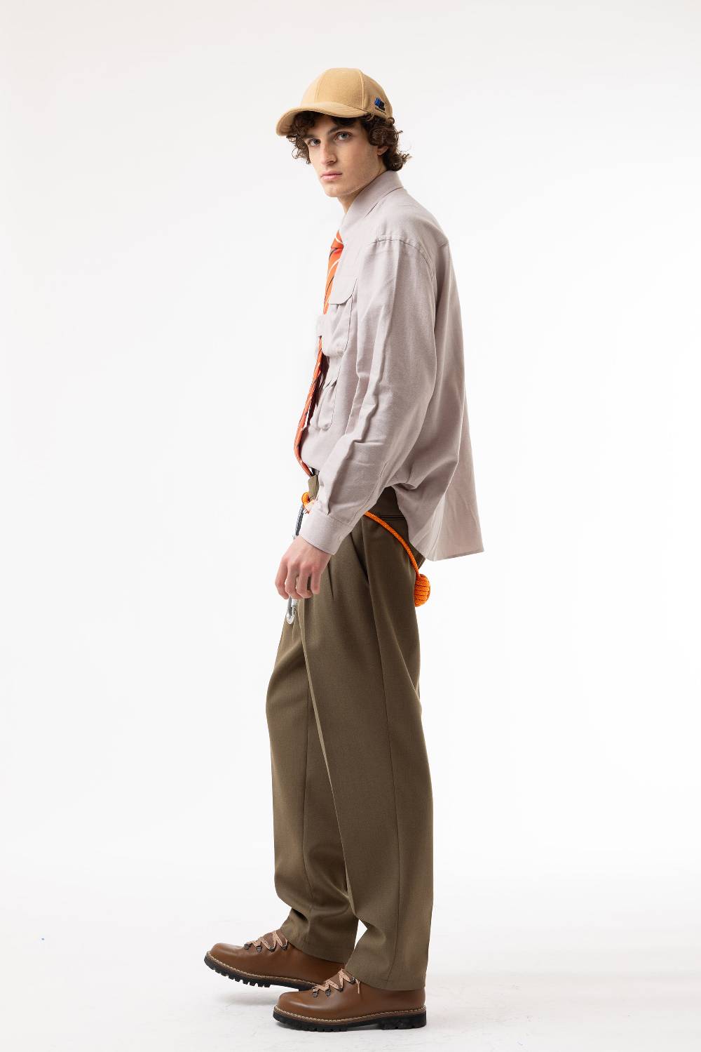 Lc23 Flannel Multipocket Shirt Beige Pezzi Unici