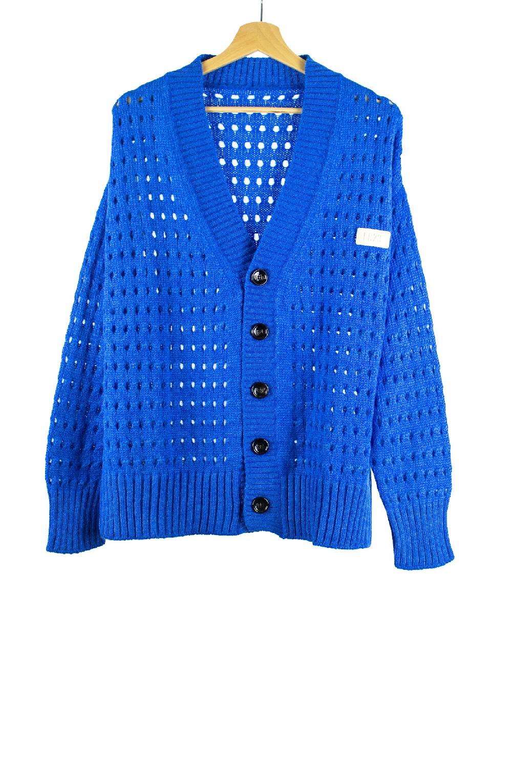 Lc23 Perforated Cardigan Blue Promozione Limitata
