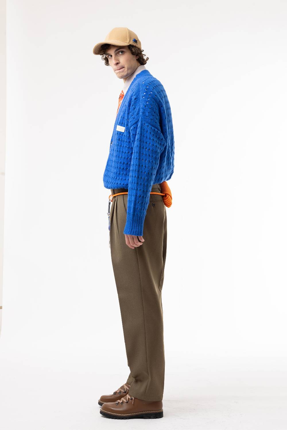 Lc23 Perforated Cardigan Blue Promozione Limitata