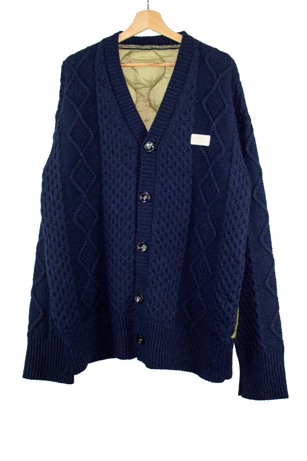 Lc23 Quilted Cardigan Navy Novità