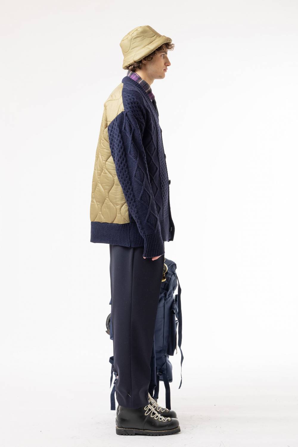Lc23 Quilted Cardigan Navy Novità