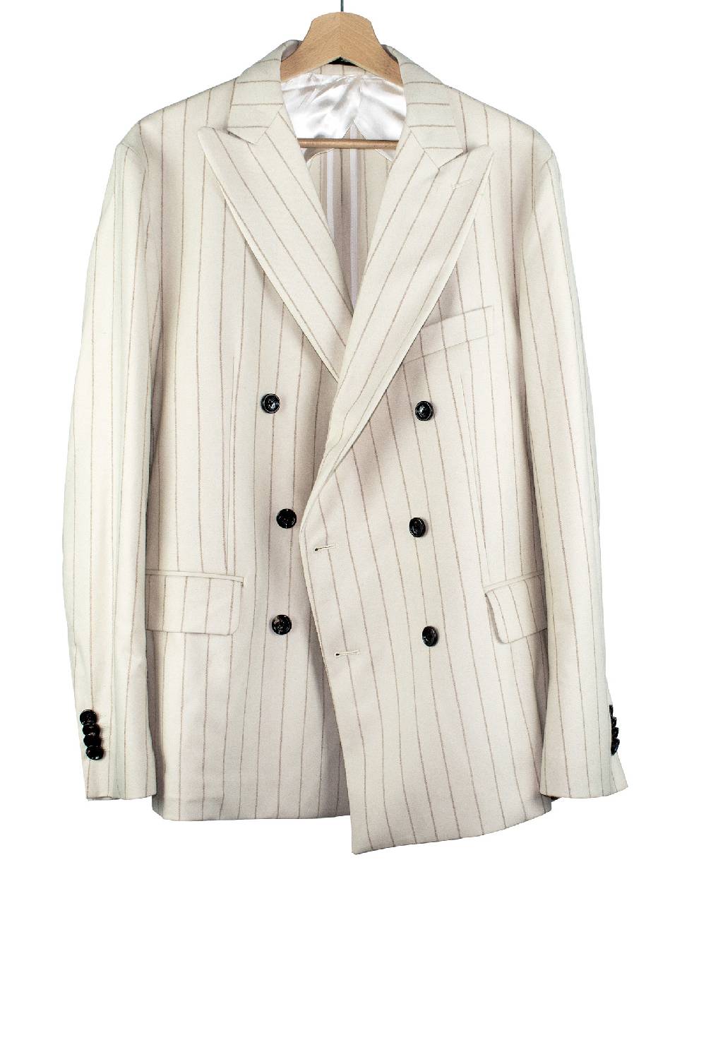 Lc23 Gessato Cream Blazer Sconto