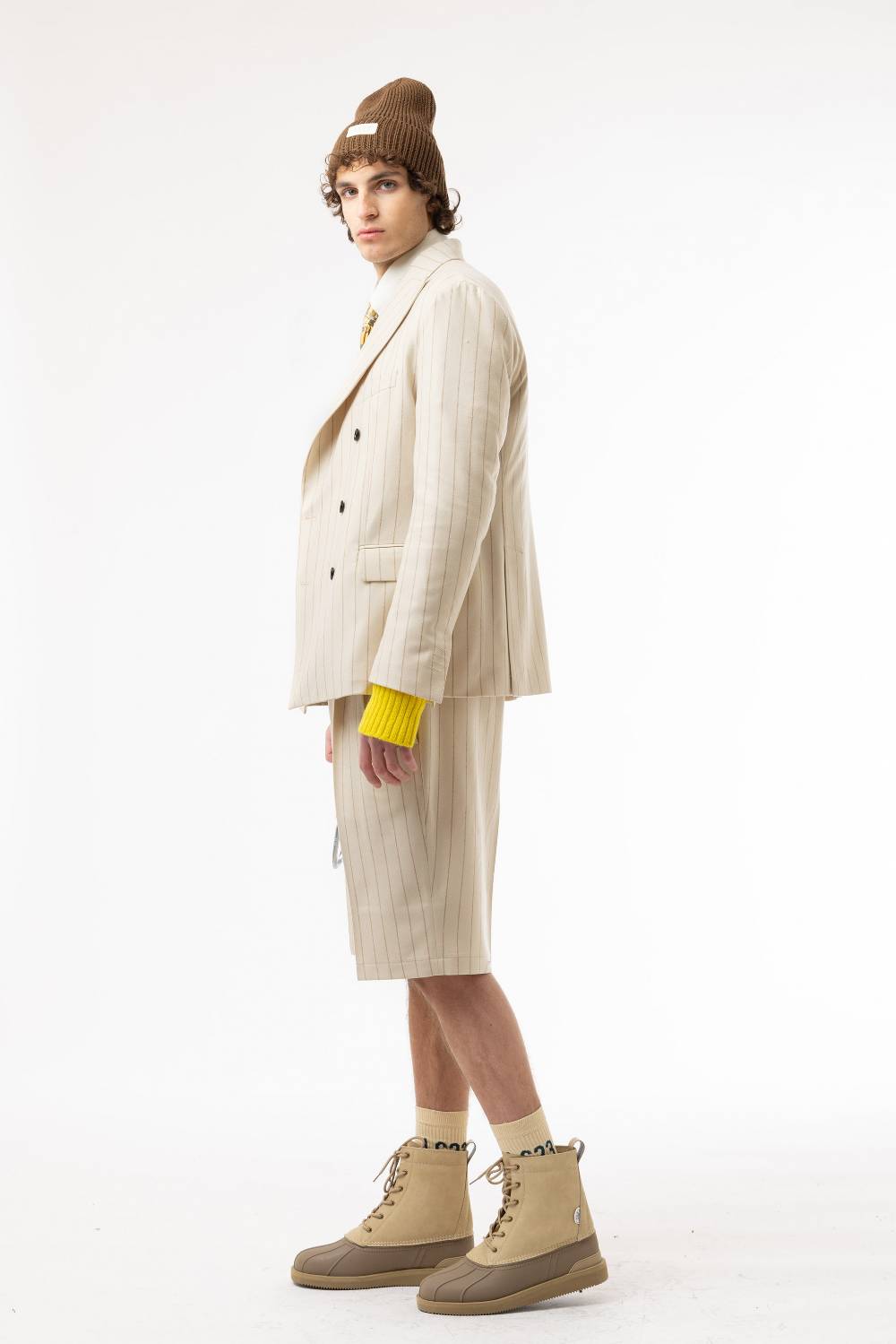 Lc23 Gessato Cream Blazer Sconto