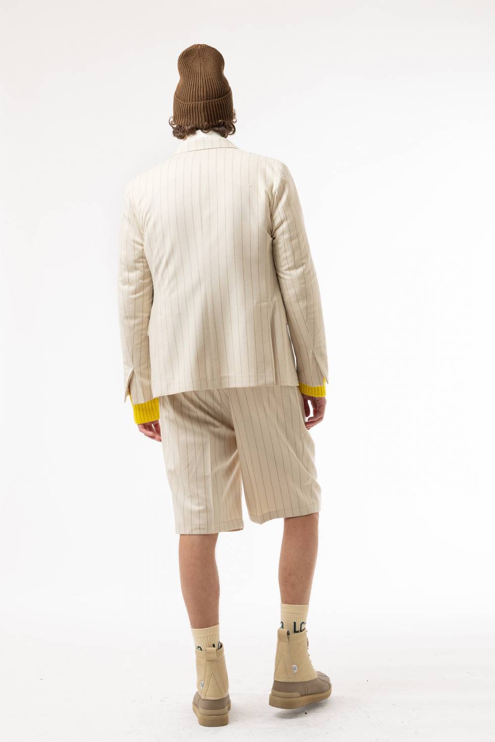 Lc23 Gessato Cream Blazer Sconto