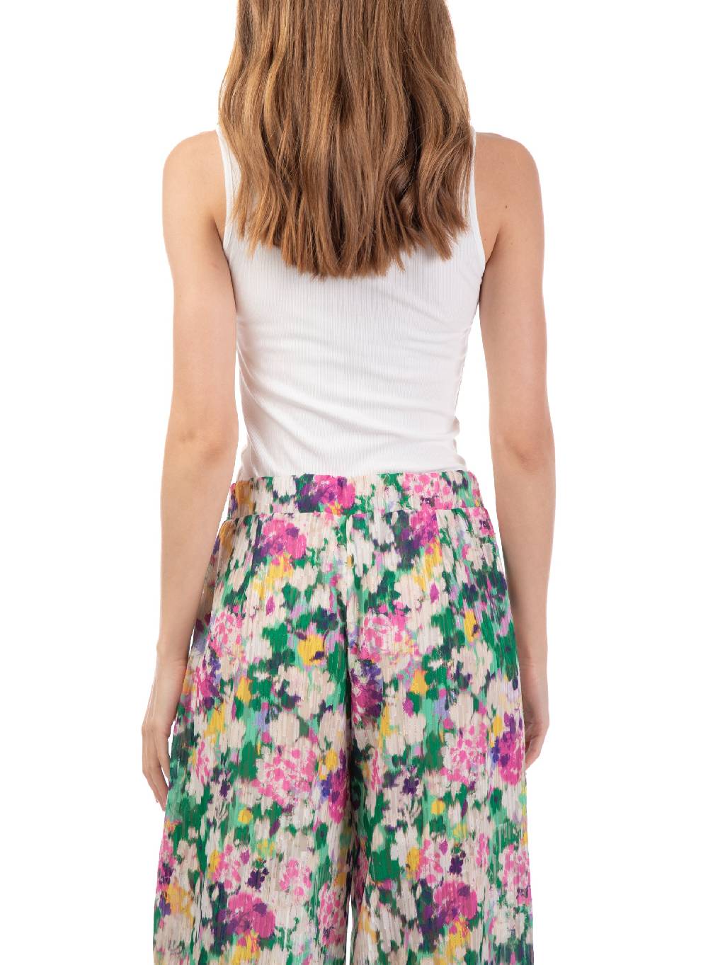Le Volière Pantalone ampio floreale Offerta