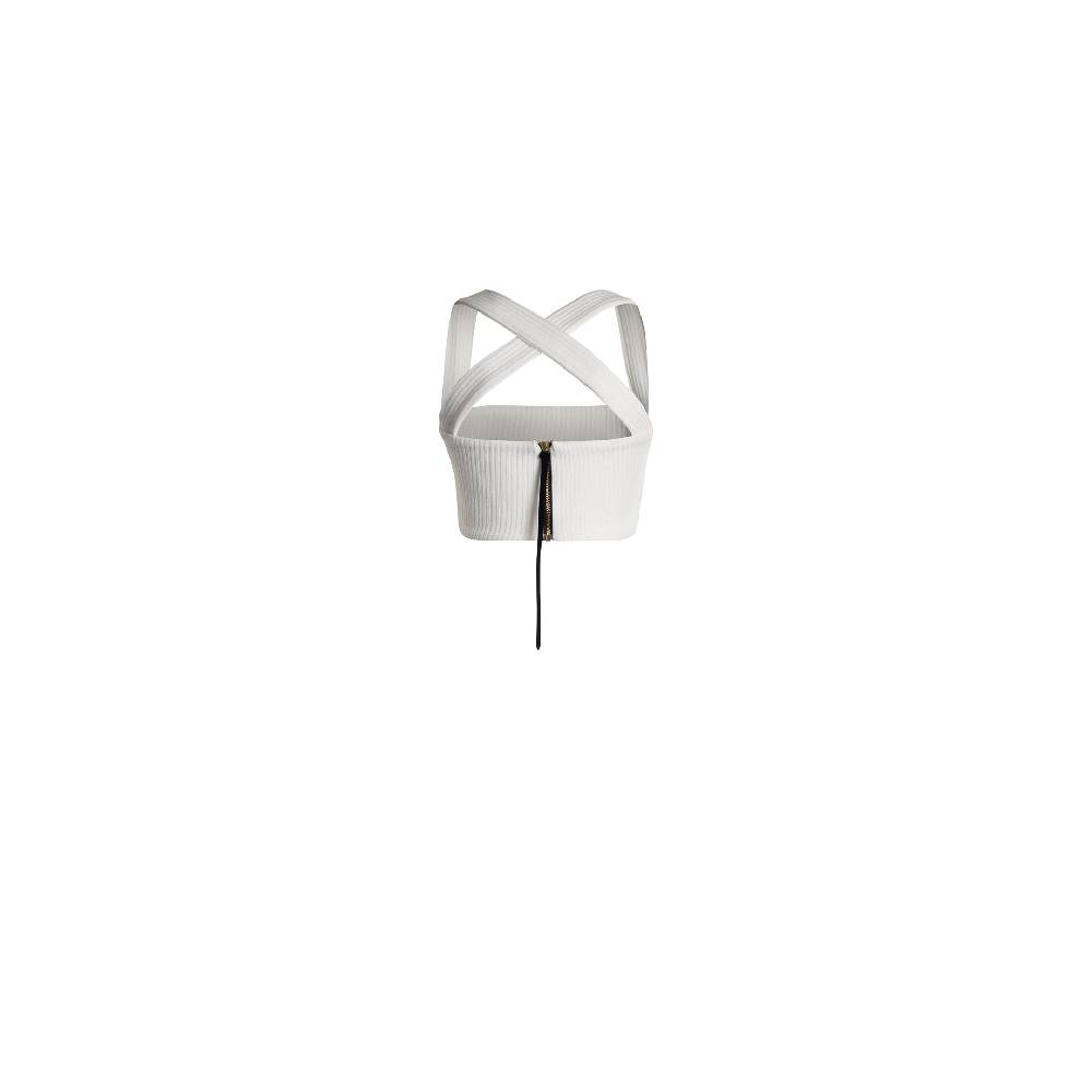 Nineminutes U&O – THE NIKI TOP VISCOSA WHITE Nuova