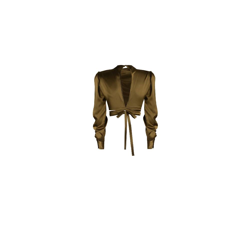 Nineminutes IMNOTPERFECT – THE DALIA TOP DOUBLE OLIVE Outlet