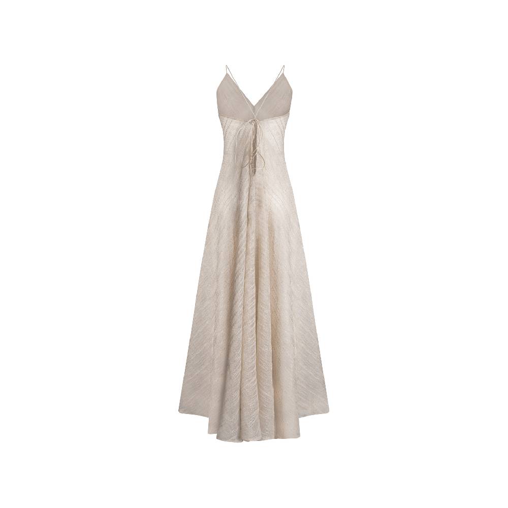 Nineminutes REVERSIBLE – THE EIVISSA GOLD LINEN Saldi Di Fabbrica