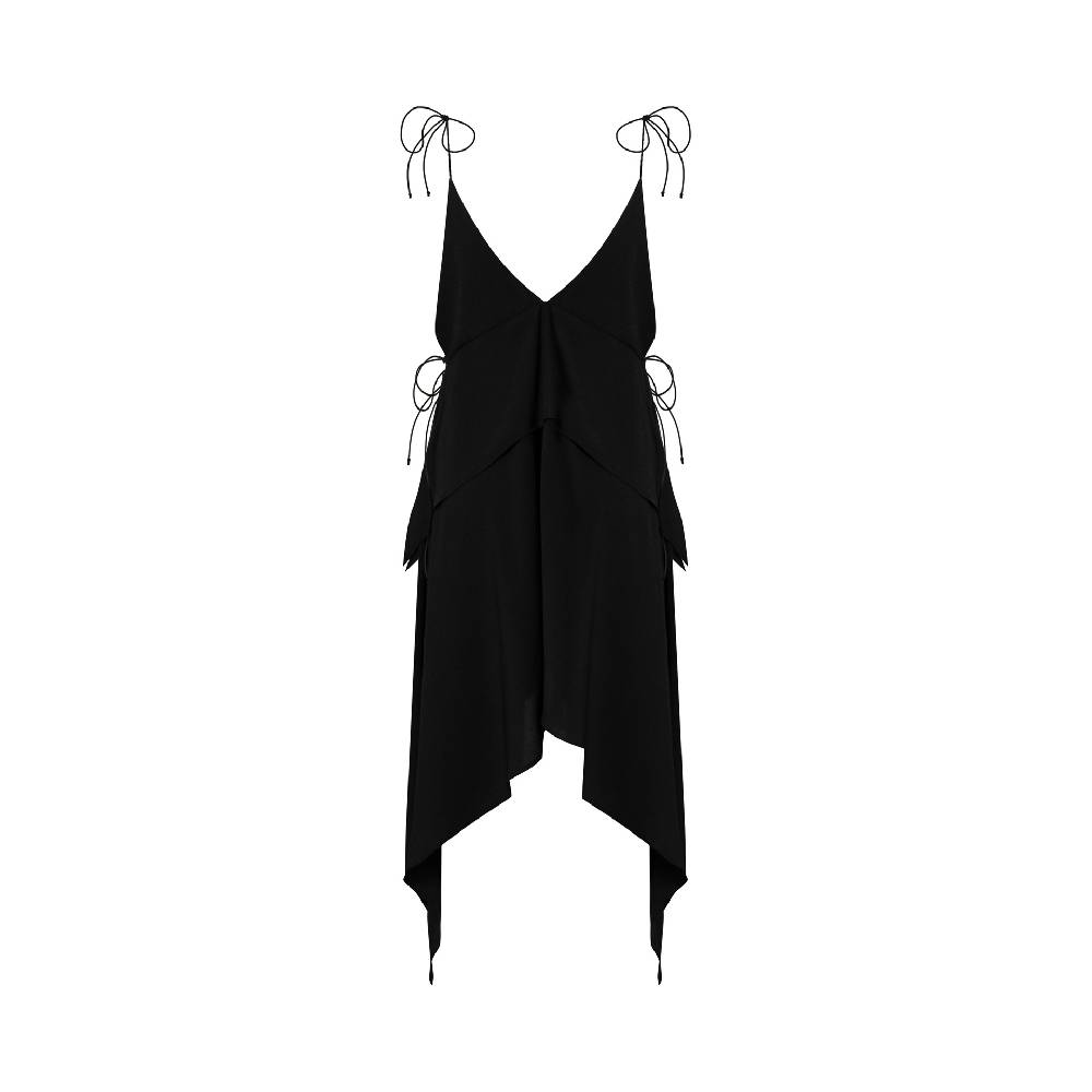 Nineminutes REVERSIBLE – THE PALOMA DRESS CREPE NERO Shopping Online
