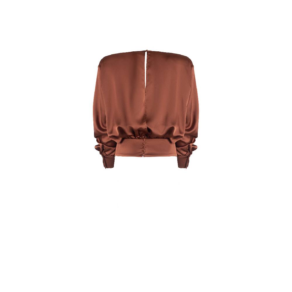Nineminutes FW22.23 -THE GINA TOP BRONZE Vendita Economica