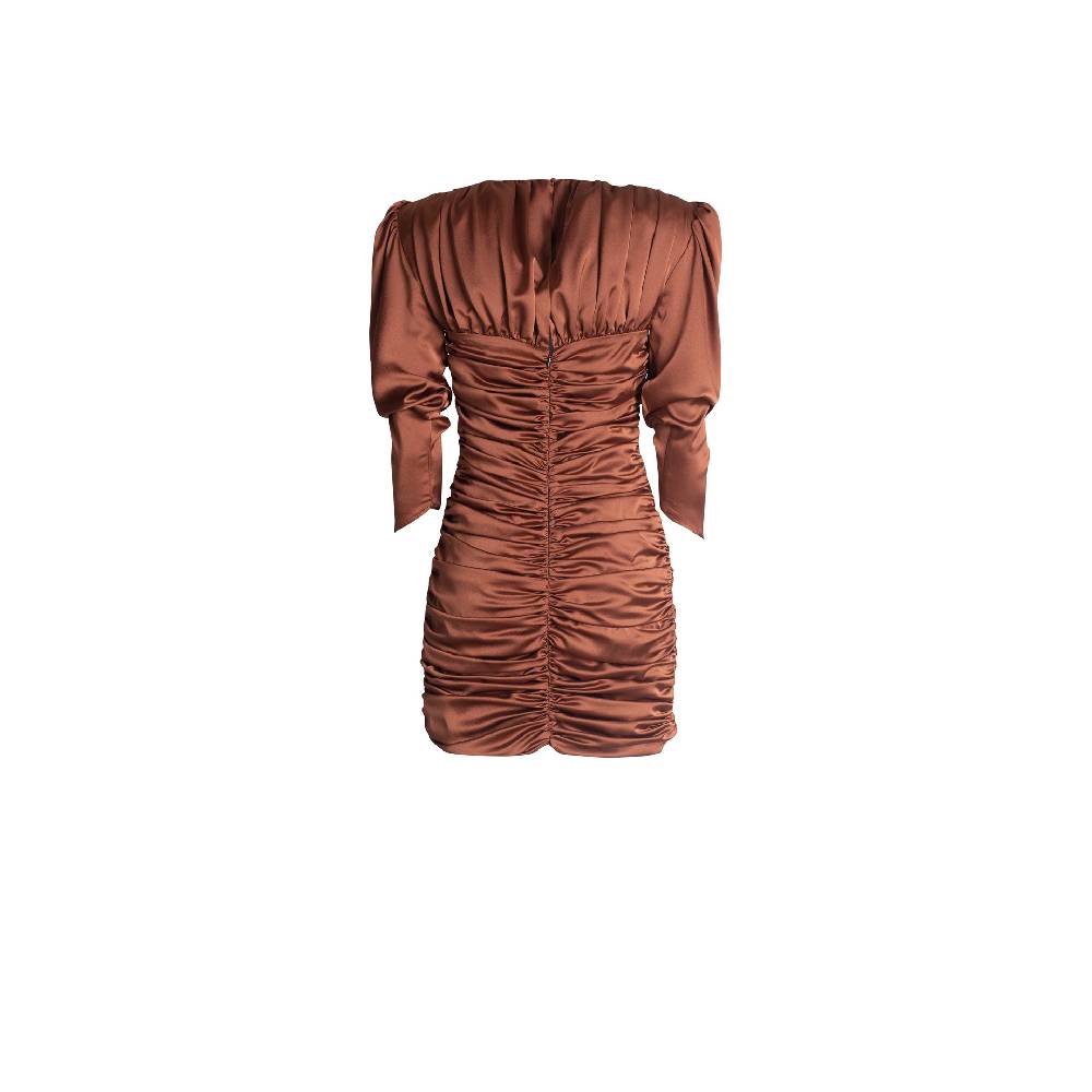 Nineminutes FW22.23 – THE PAOLINA DRESS BRONZE Prezzo basso