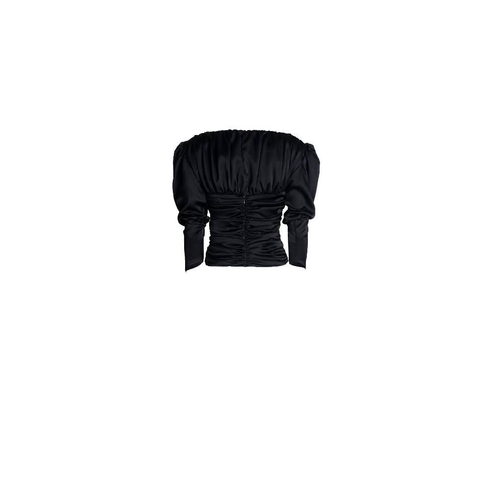 Nineminutes FW22.23 – THE PAOLINA TOP BLACK Sconto