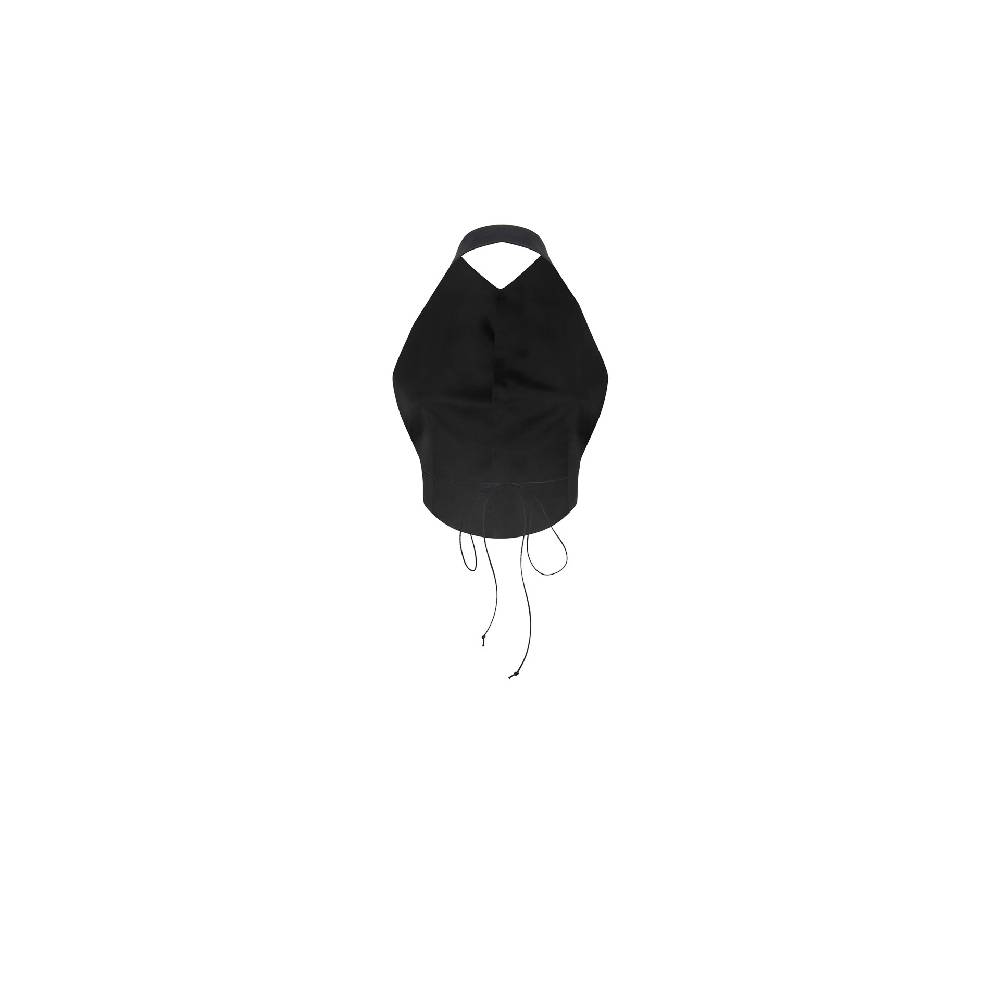 Nineminutes SS22-THE LIZA TOP BLACK Consegna Veloce