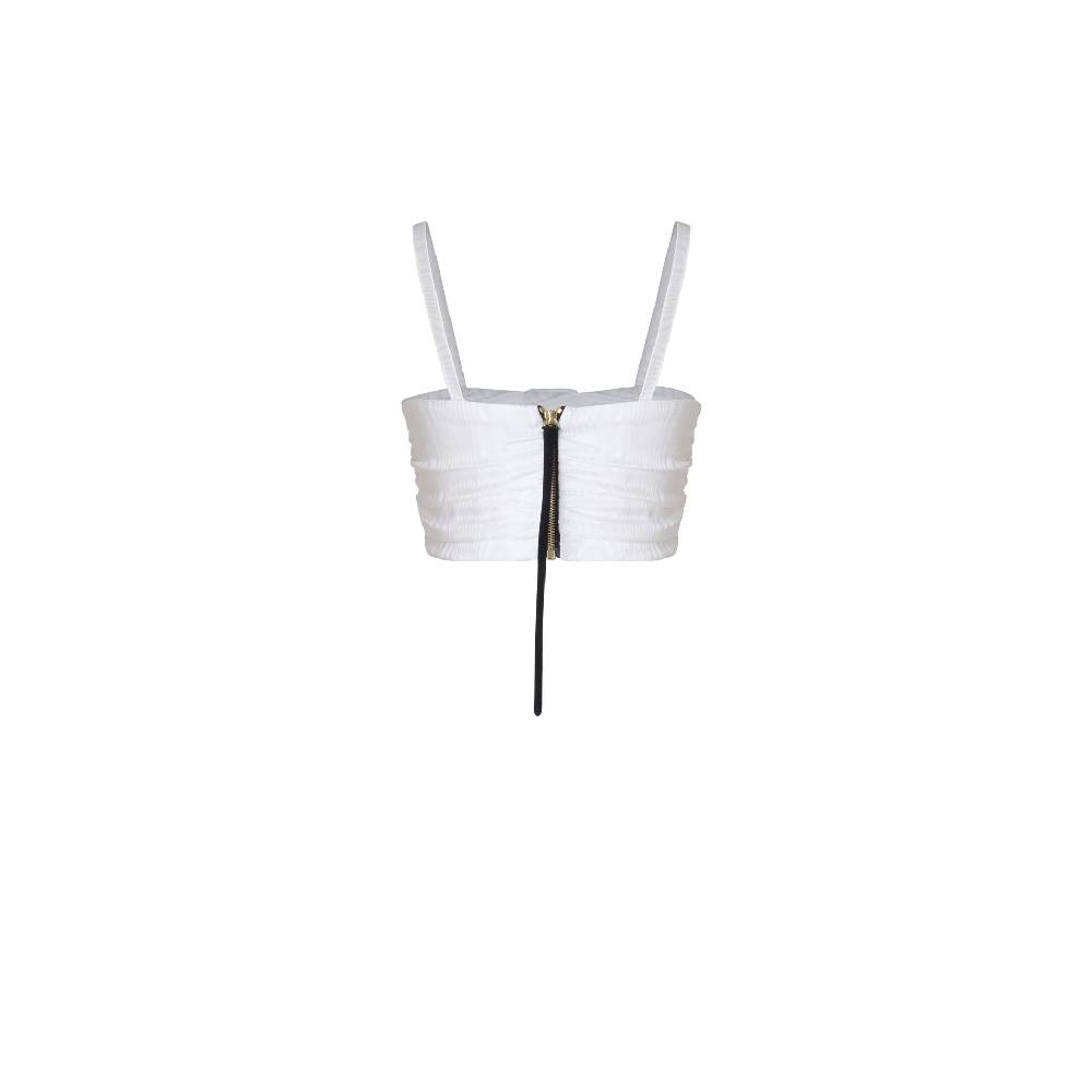 Nineminutes IMNOTPERFECT – THE BRA SILK WHITE MOIRÉ Super sconto