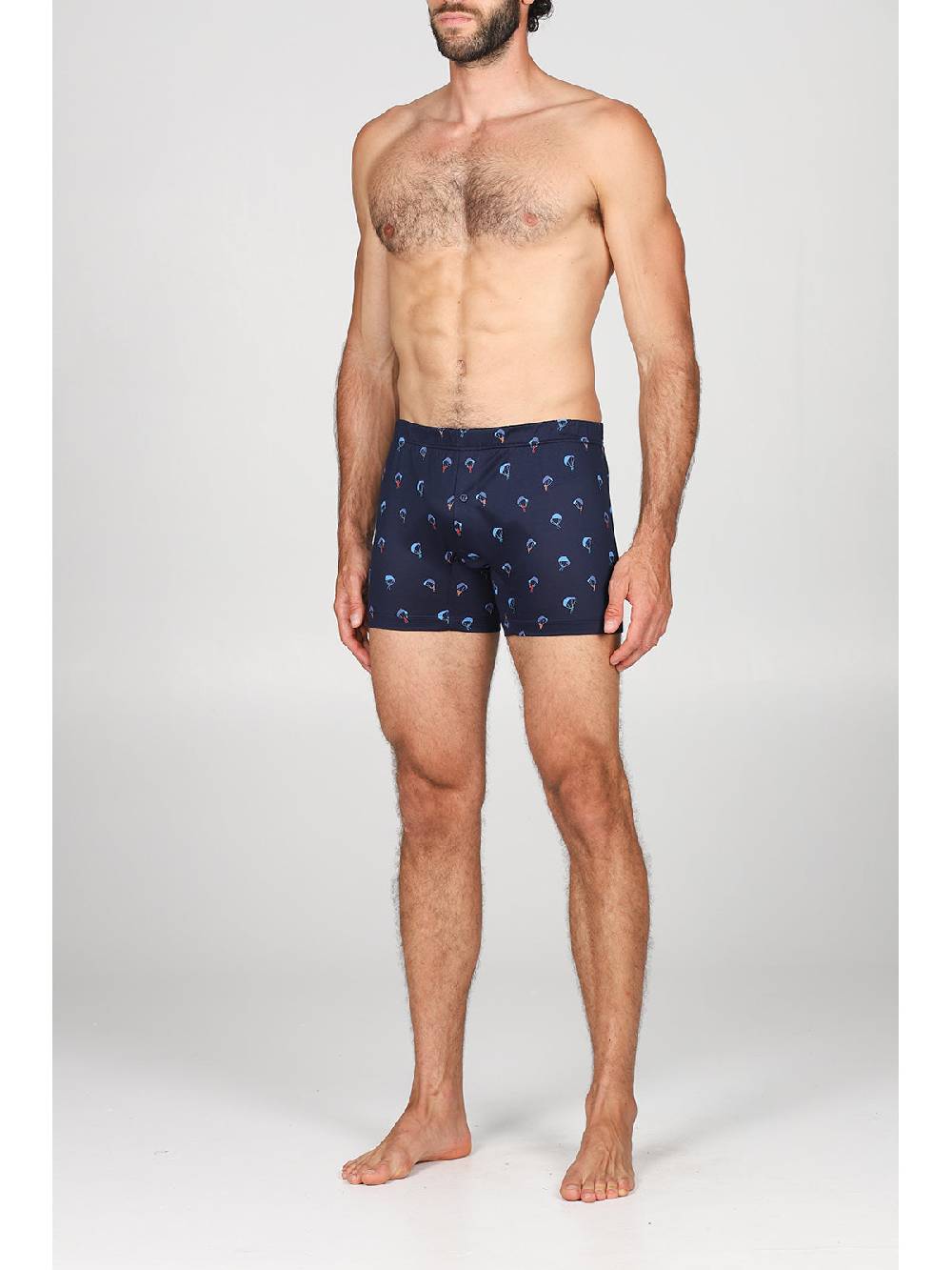 ﻿Julipet Boxer medio in setoso puro cotone mercerizzato, fantasia "parapendio" Fino Al -60%