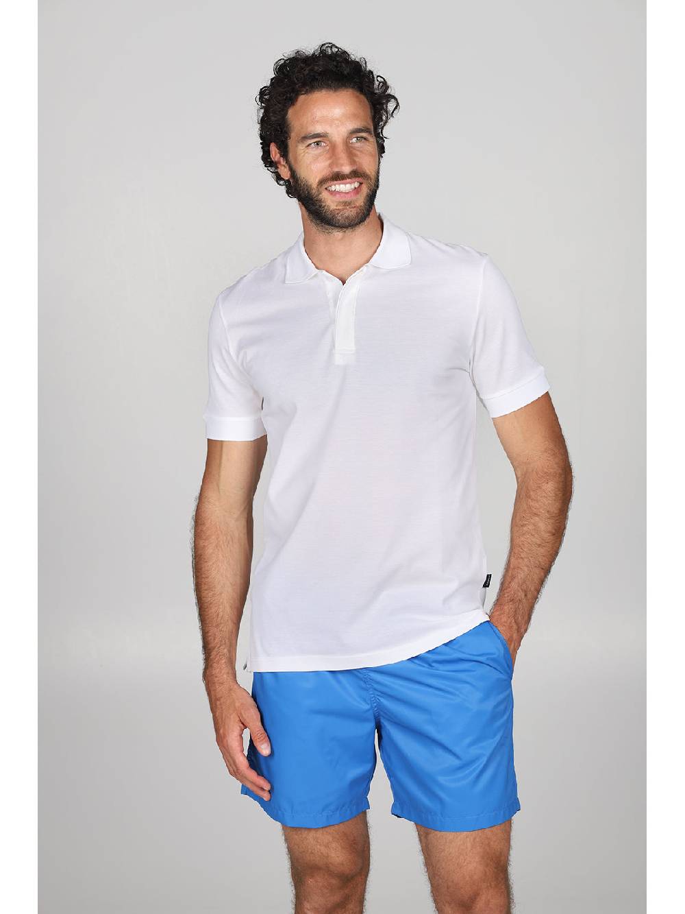 Julipet Polo in piquet di puro cotone dal taglio contemporaneo con logo Soddisfazione Garantita