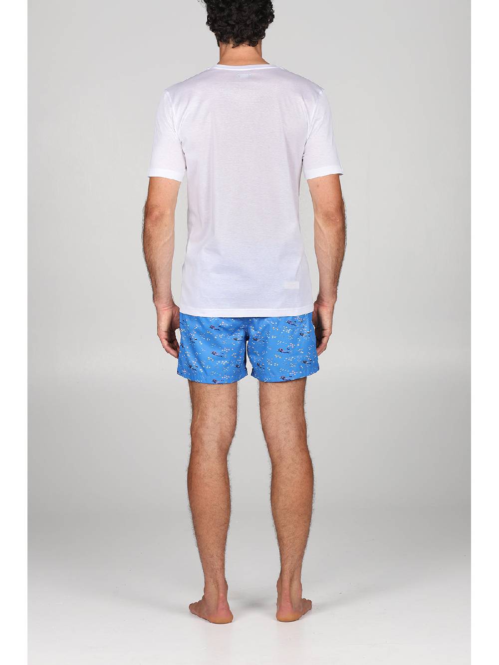 Julipet T-shirt in jersey di puro cotone bianco, con stampa piazzata "sub" Qualità Garantita